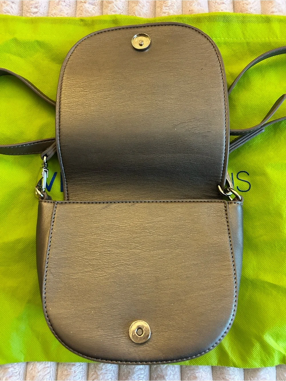 Versace Jeans Collection Olive Gray Crossbody Bag